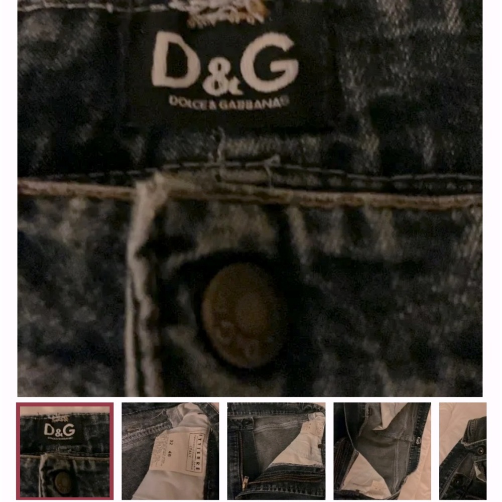 Authentic Dolce and Gabbana designer original jeans worn once.